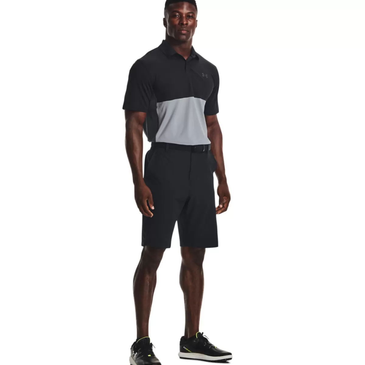 Cheap Under Armour Men's Performance Blocked Stretch Golf Polo Shirt
