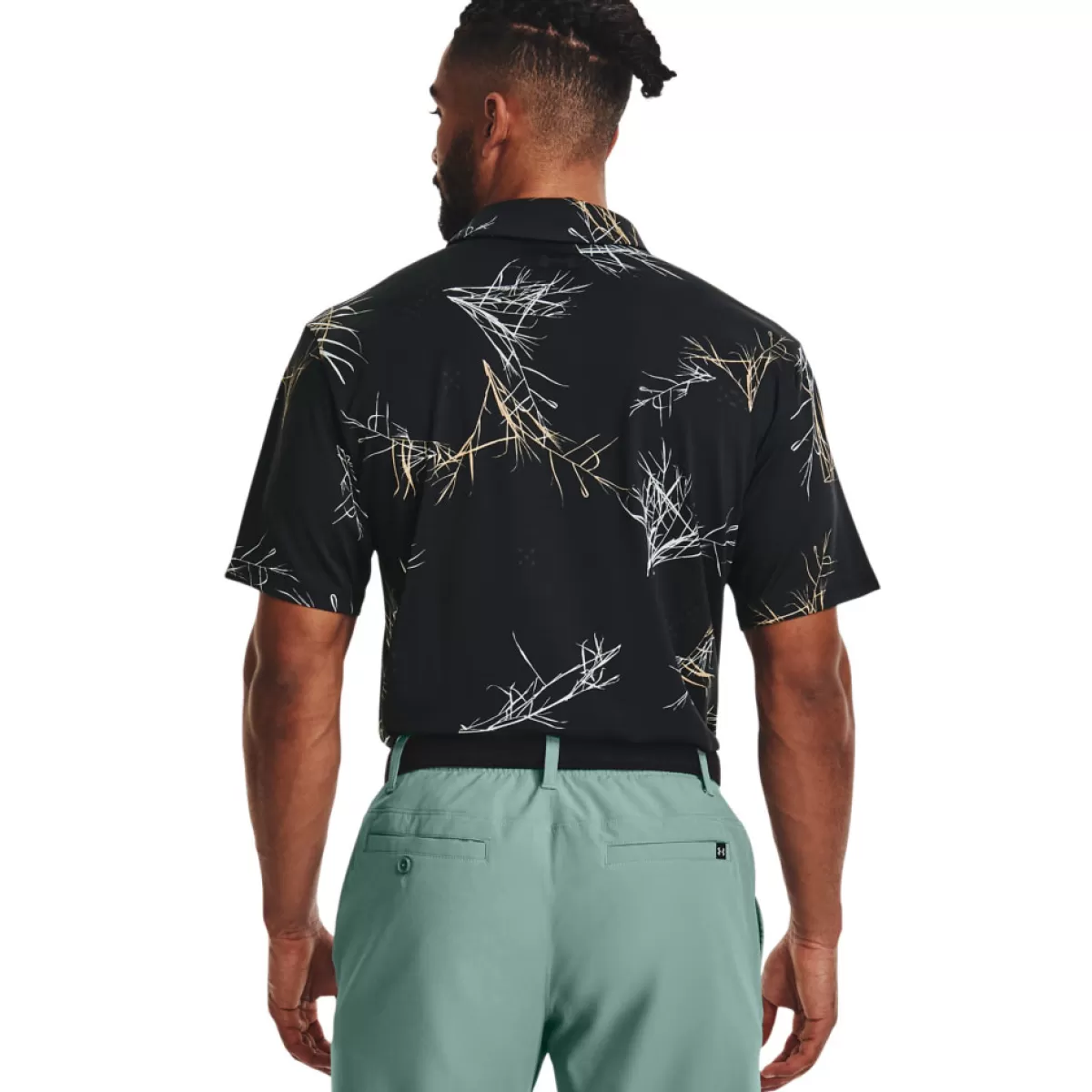 Cheap Under Armour Men's Playoff 2.0 The Escape Golf Polo Shirt Black/Black