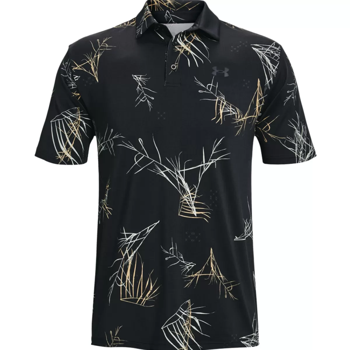 Cheap Under Armour Men's Playoff 2.0 The Escape Golf Polo Shirt Black/Black