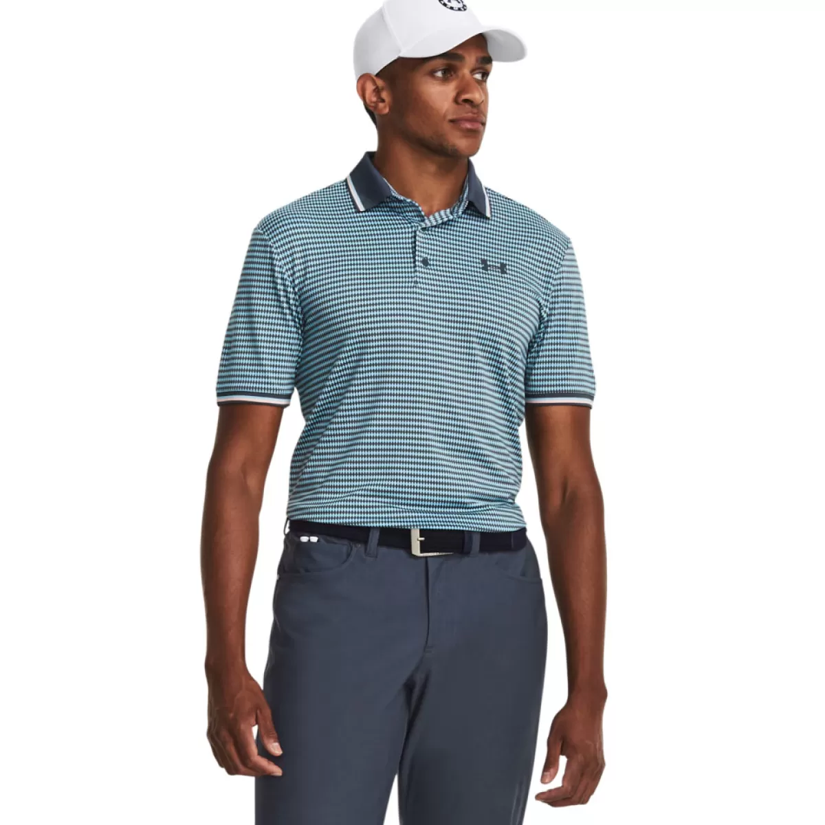 Flash Sale Men's Playoff 3.0 Rib Printed Golf Polo Shirt Men Men's Golf Polo Shirts