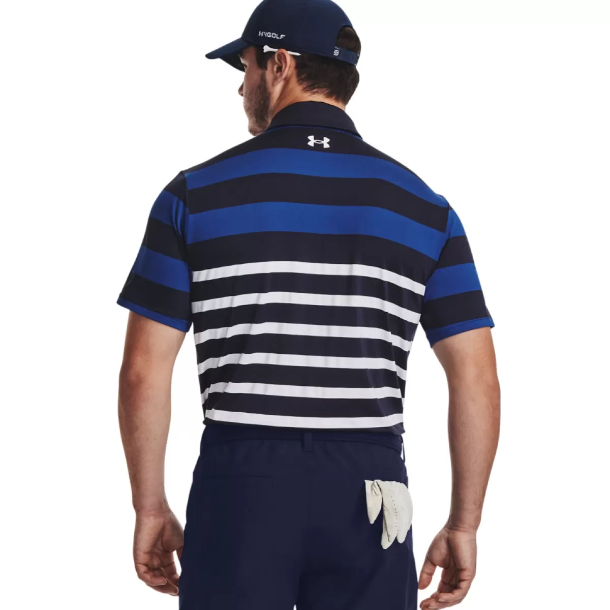 Clearance Men's Playoff 3.0 Rugby Yd Stripe Golf Polo Shirt Men Men's Golf Polo Shirts