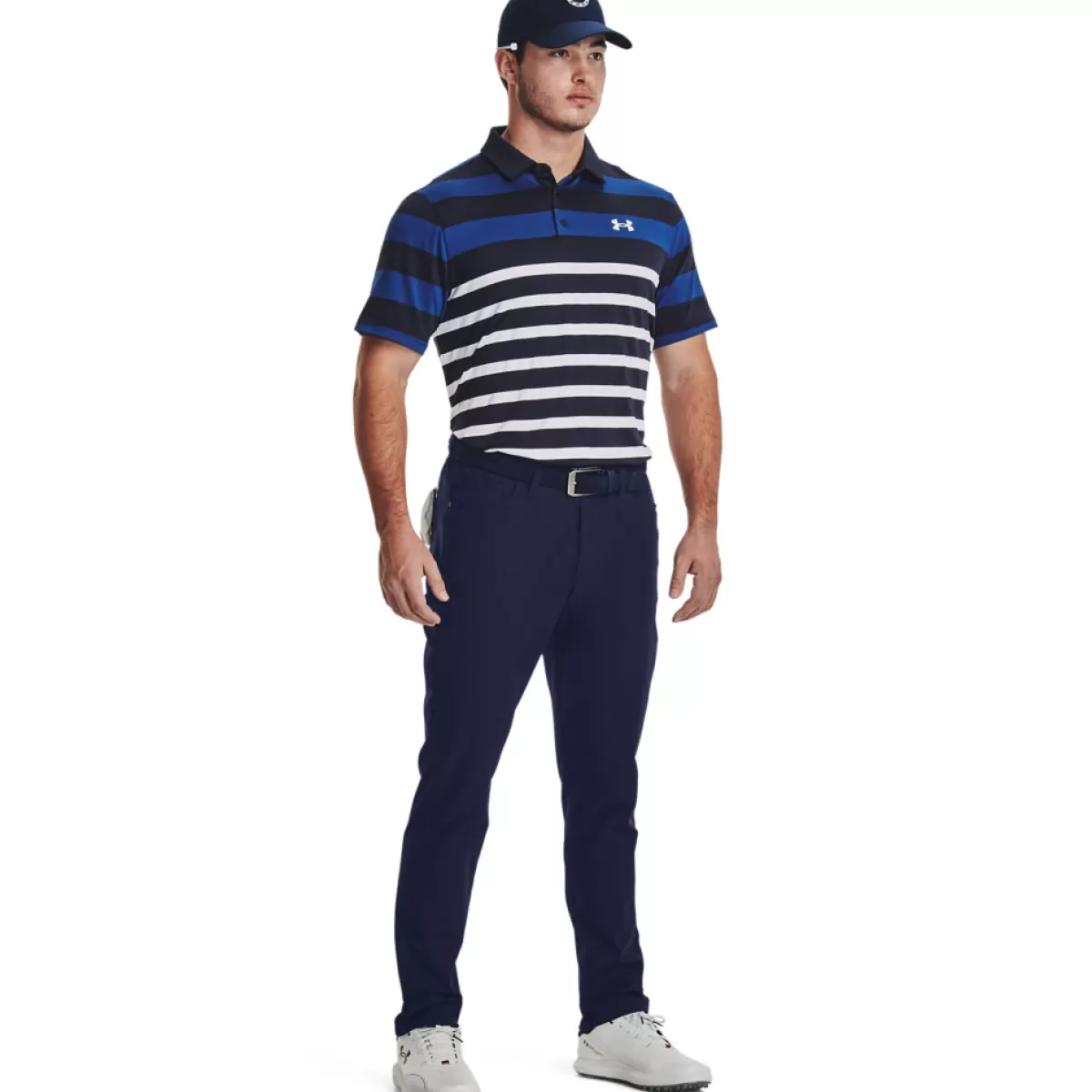 Fashion Under Armour Men's Playoff 3.0 Rugby Yd Stripe Golf Polo Shirt