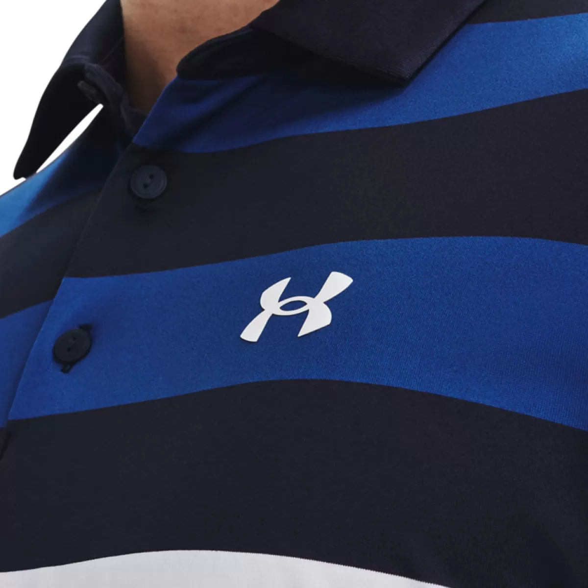 Discount Under Armour Men's Playoff 3.0 Rugby Yd Stripe Golf Polo Shirt