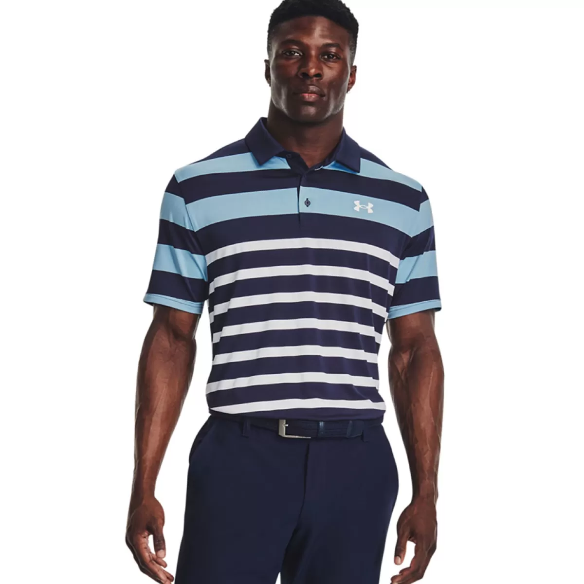 Best Sale Under Armour Men's Playoff 3.0 Stripe Golf Polo Shirt