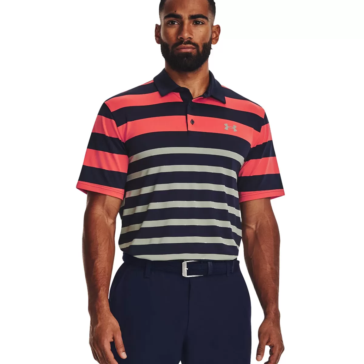Sale Under Armour Men's Playoff 3.0 Stripe Golf Polo Shirt