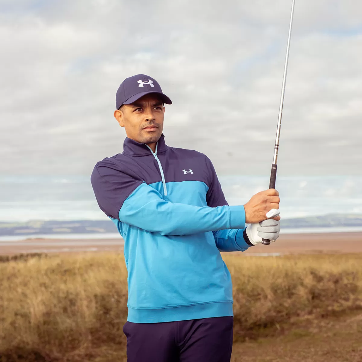New Men's Storm Half Zip Golf Mid Layer Men Men's Golf Sweaters