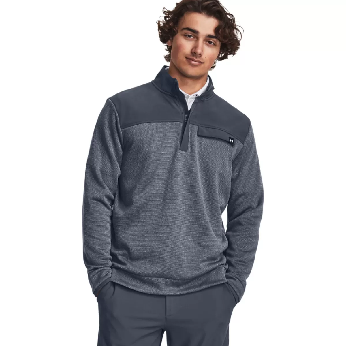 Best Men's Storm Sweaterfleece Half Zip Mid Layer Men Men's Golf Sweaters